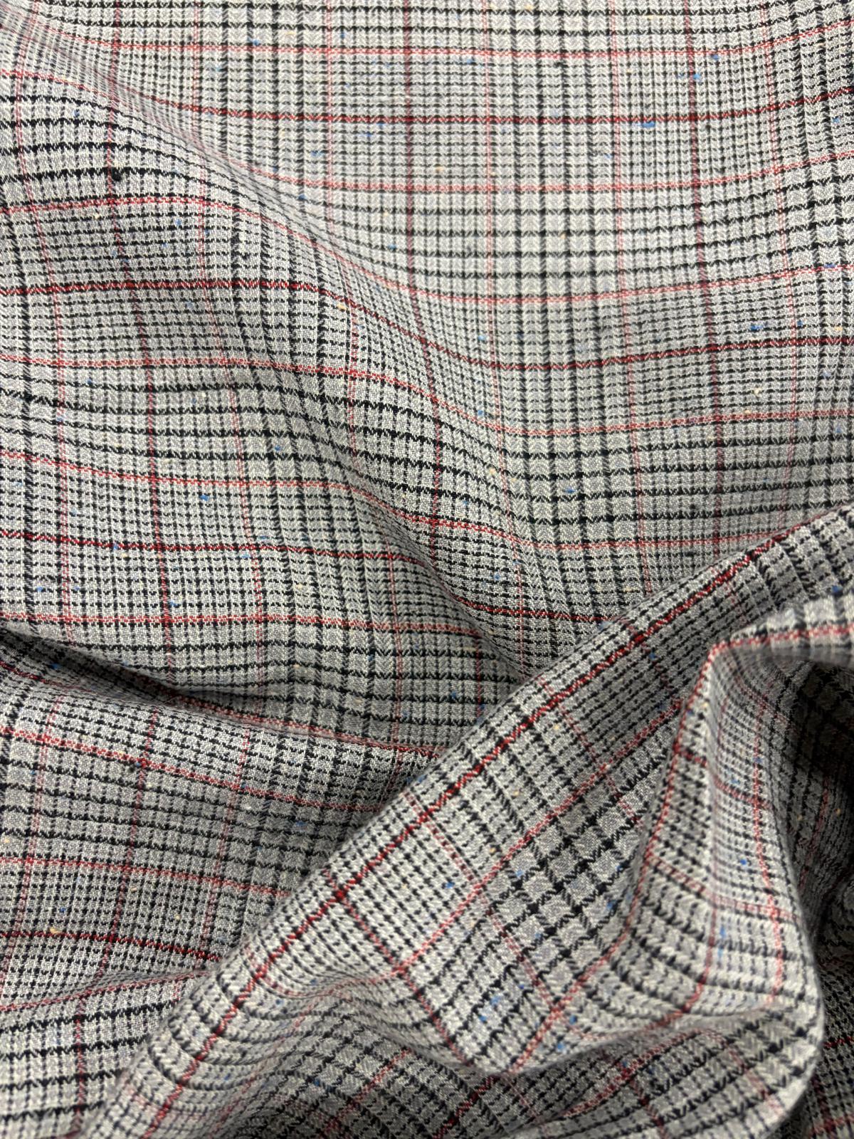 DRACO 012 multi color houndstooth lightweight cotton blended