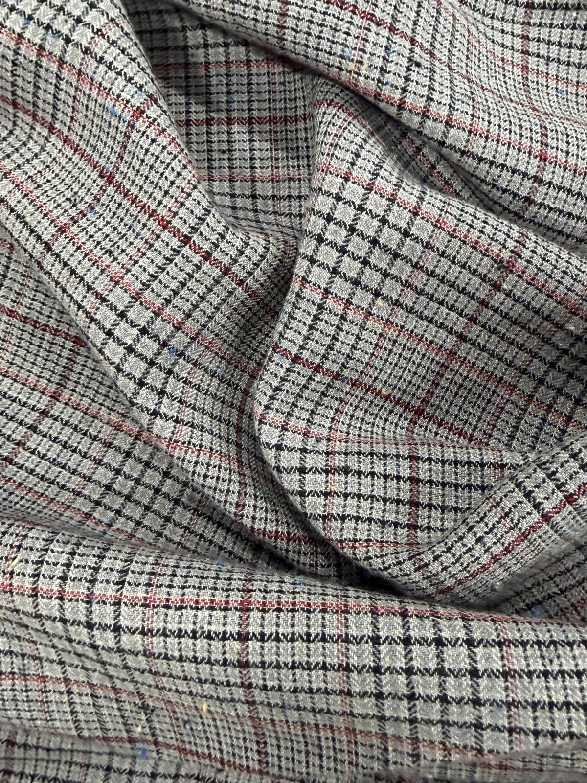 DRACO 012 multi color houndstooth lightweight cotton blended