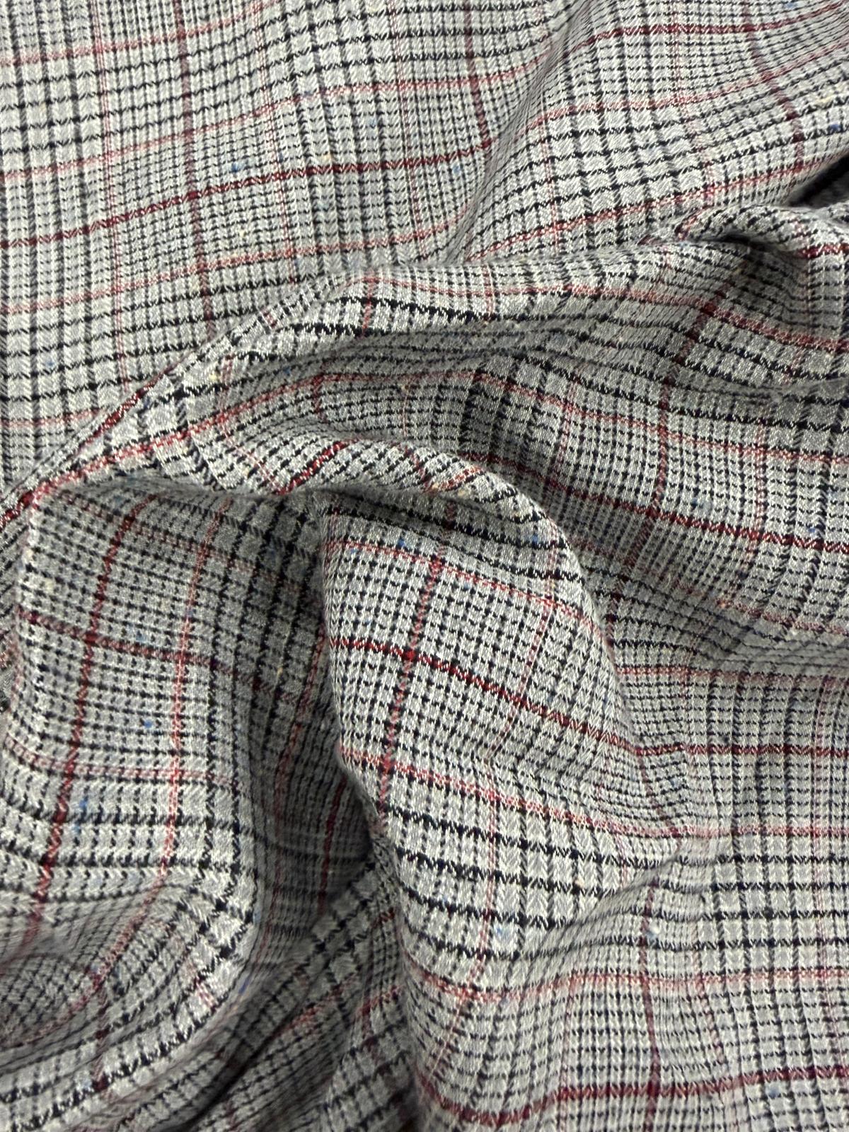 DRACO 012 multi color houndstooth lightweight cotton blended