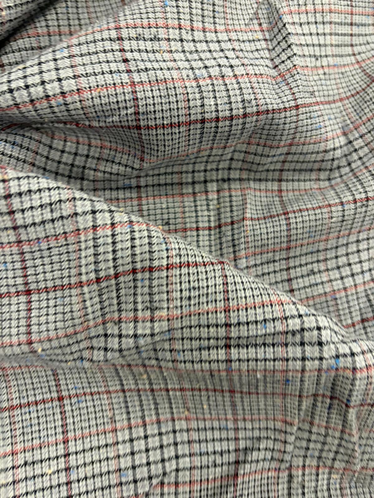 DRACO 012 multi color houndstooth lightweight cotton blended
