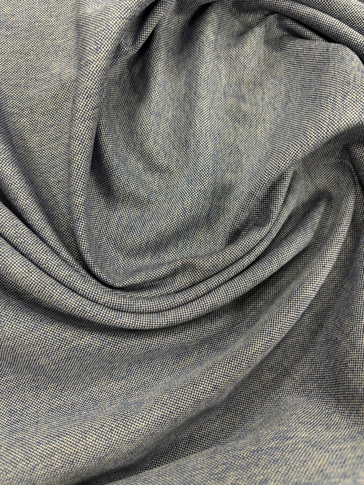 DRACO 020 blue cotton oxford shirting fabric