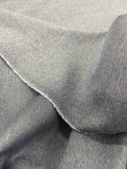 DRACO 020 blue cotton oxford shirting fabric