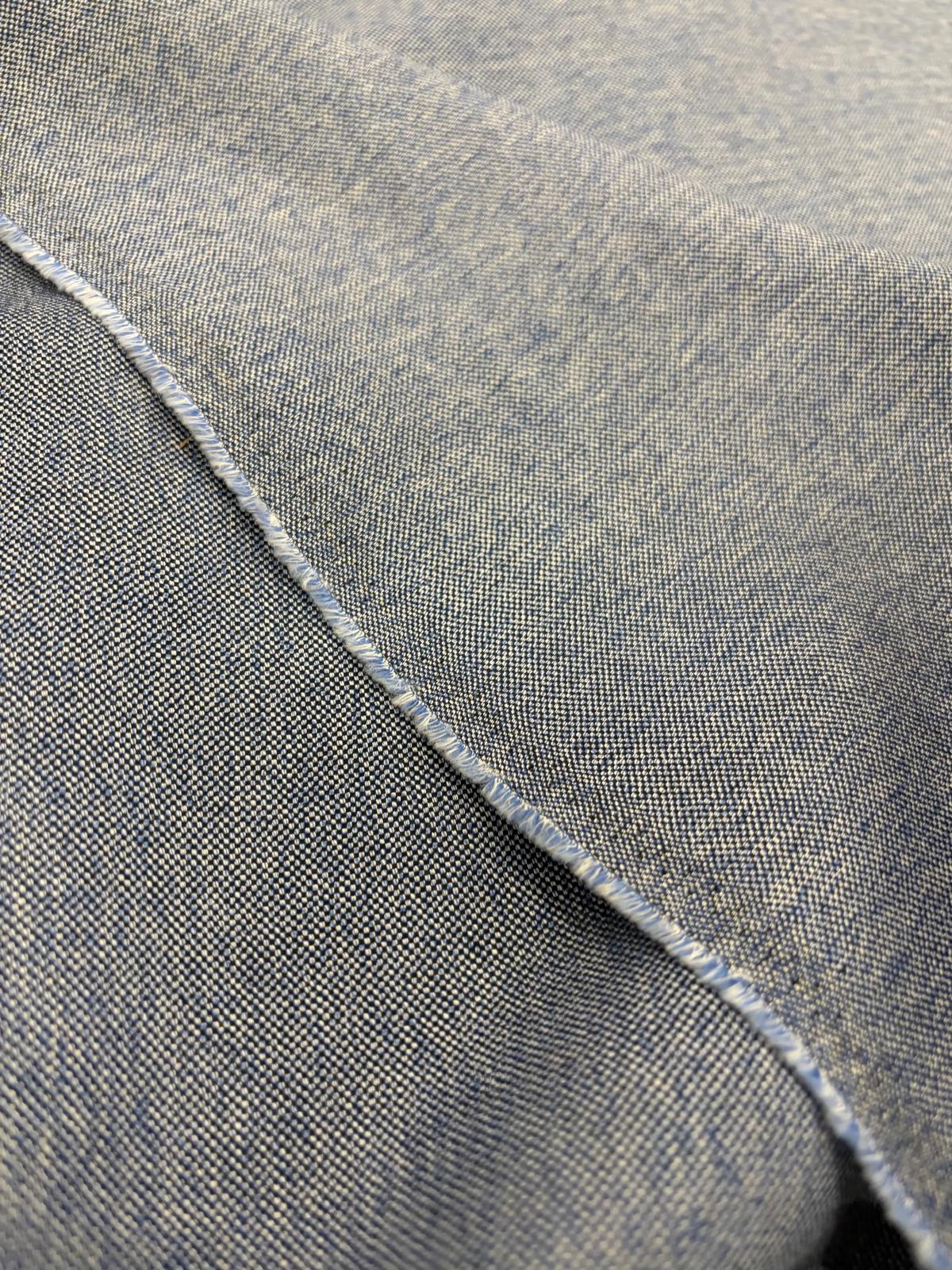 DRACO 020 blue cotton oxford shirting fabric
