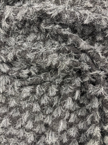 DRACO 043 heavy boiled wool with applicated grey&black