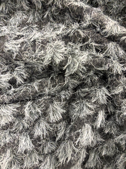 DRACO 043 heavy boiled wool with applicated grey&black