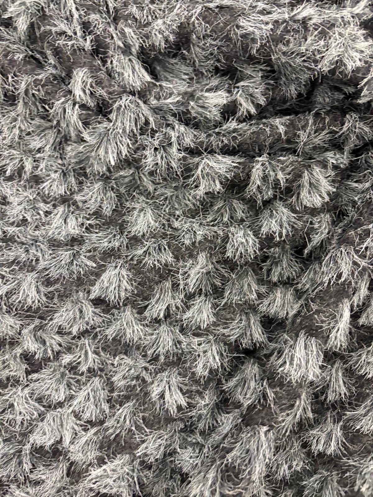 DRACO 043 heavy boiled wool with applicated grey&black