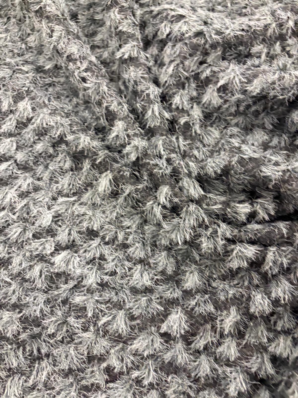 DRACO 043 heavy boiled wool with applicated grey&black