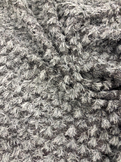 DRACO 043 heavy boiled wool with applicated grey&black