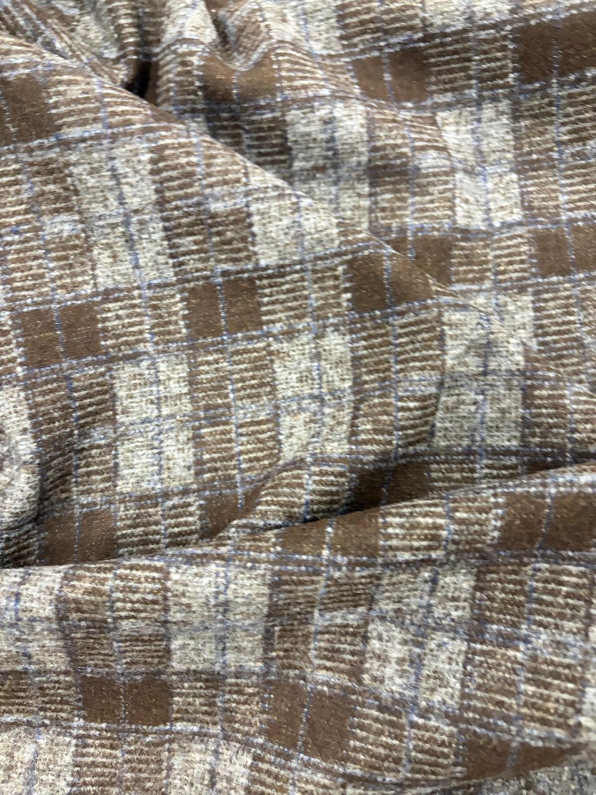 DRACO 044 brown&beige melange cosy jacquard sweater knit