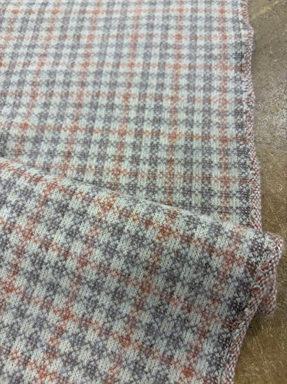 DRACO 045 autumn orange & grey cosy jacquard sweater knit