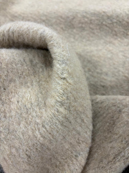 DRACO 046 double face beige&grey tonal boiled wool