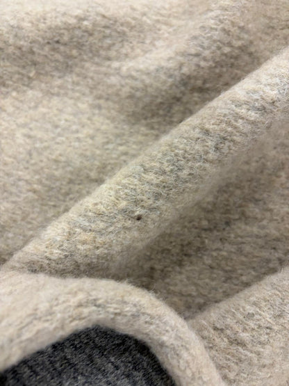 DRACO 046 double face beige&grey tonal boiled wool