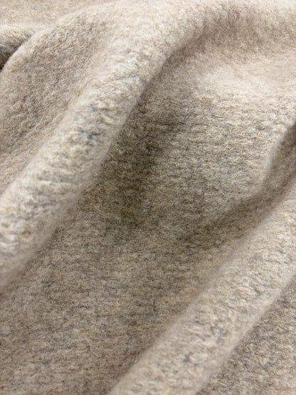 DRACO 046 double face beige&grey tonal boiled wool