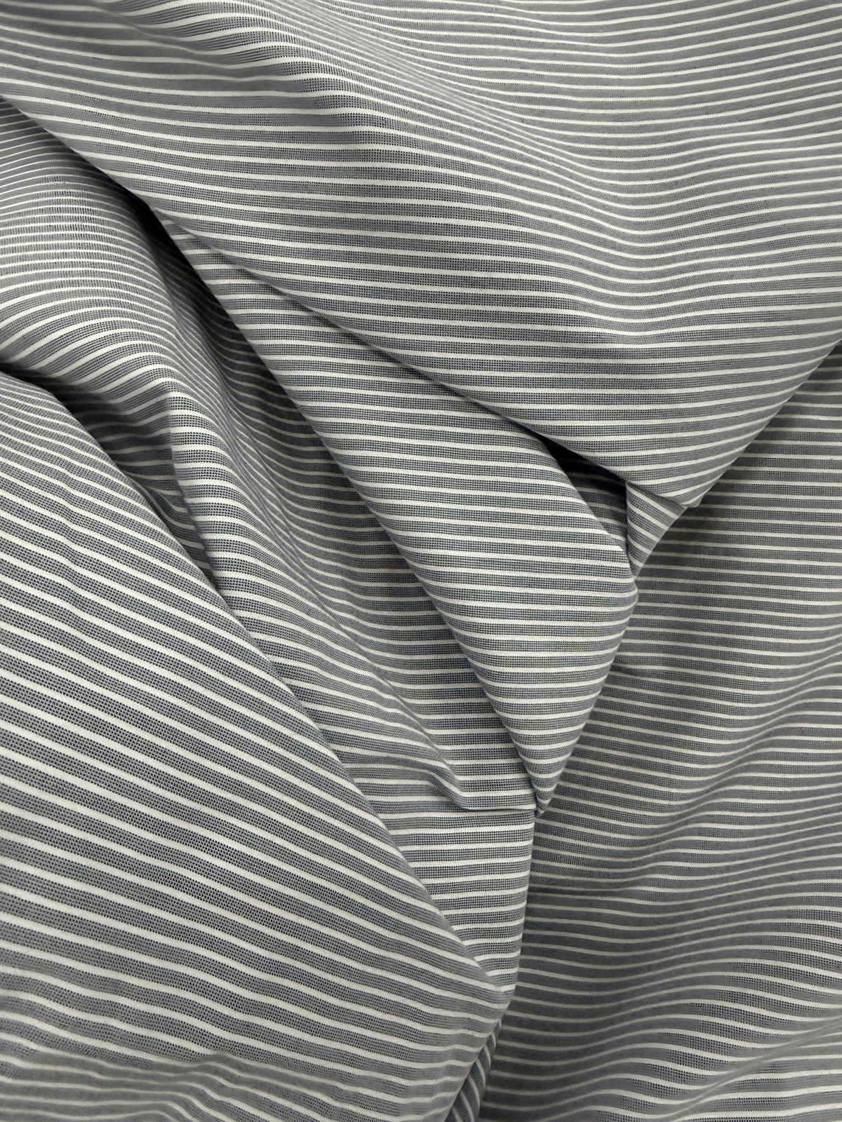 DRACO 047 horizontal pinstripe colorwoven cotton