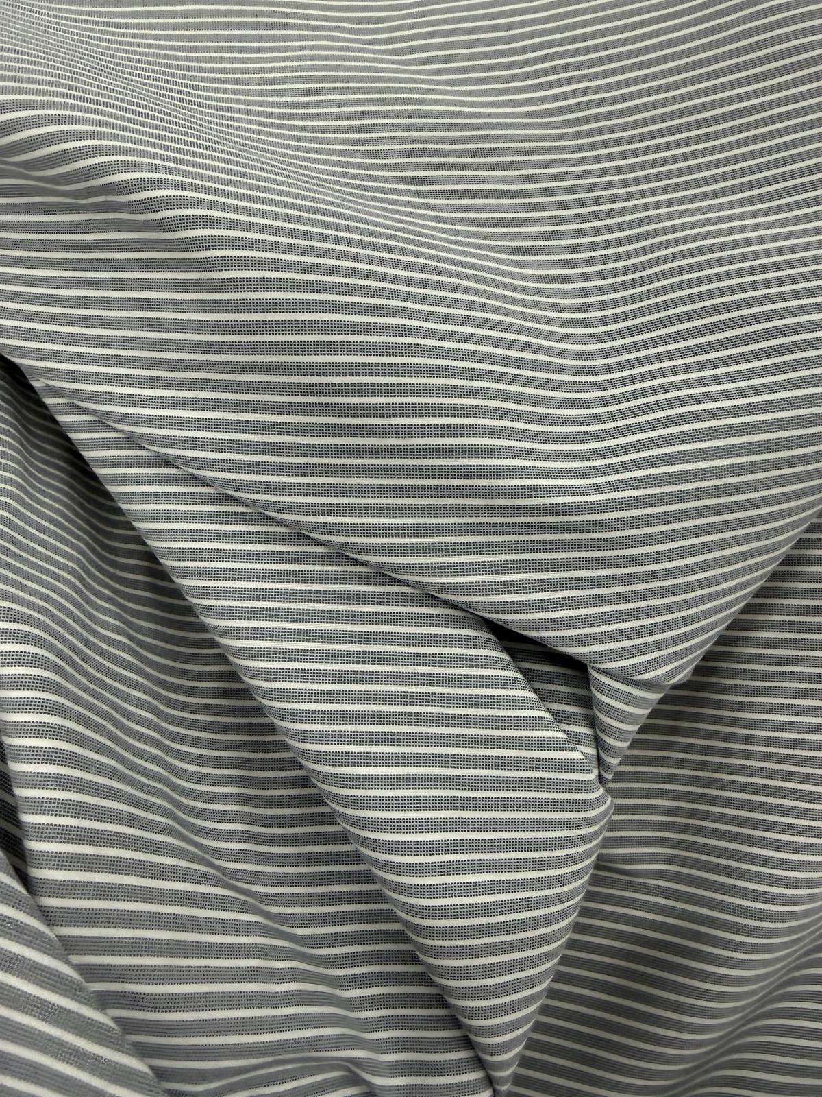 DRACO 047 horizontal pinstripe colorwoven cotton