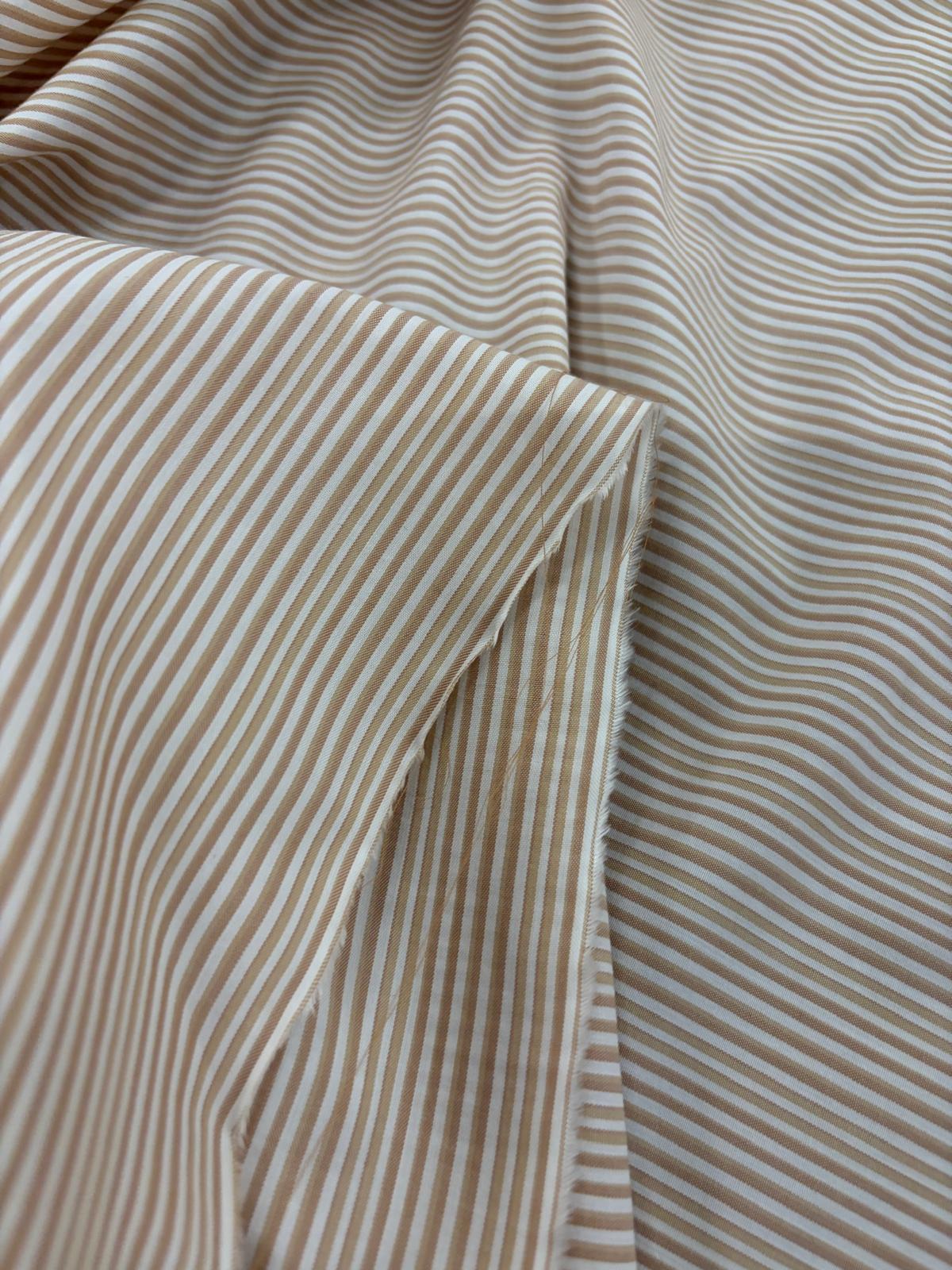 DRACO 048 mustard stripe colorwoven cotton