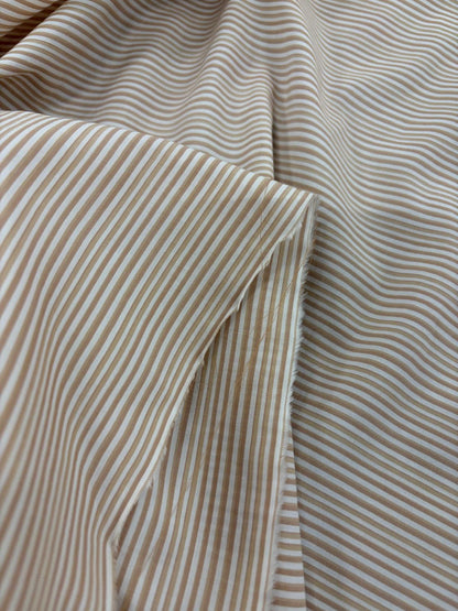 DRACO 048 mustard stripe colorwoven cotton