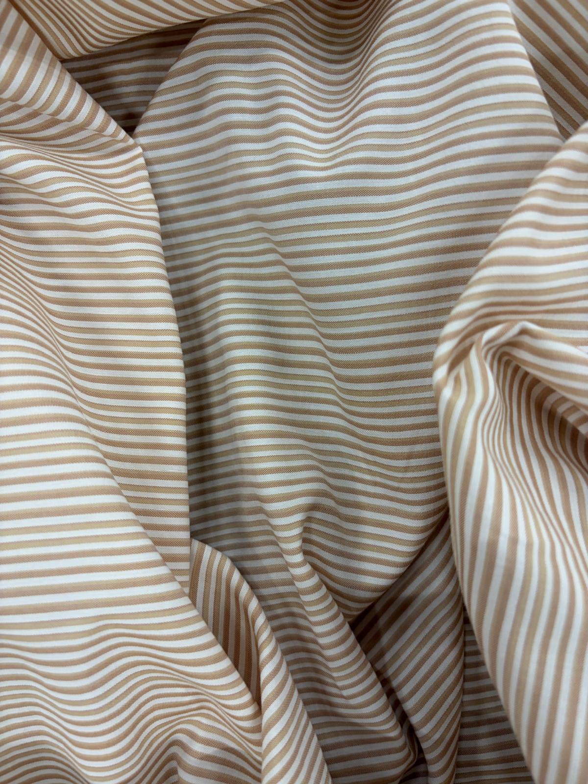 DRACO 048 mustard stripe colorwoven cotton