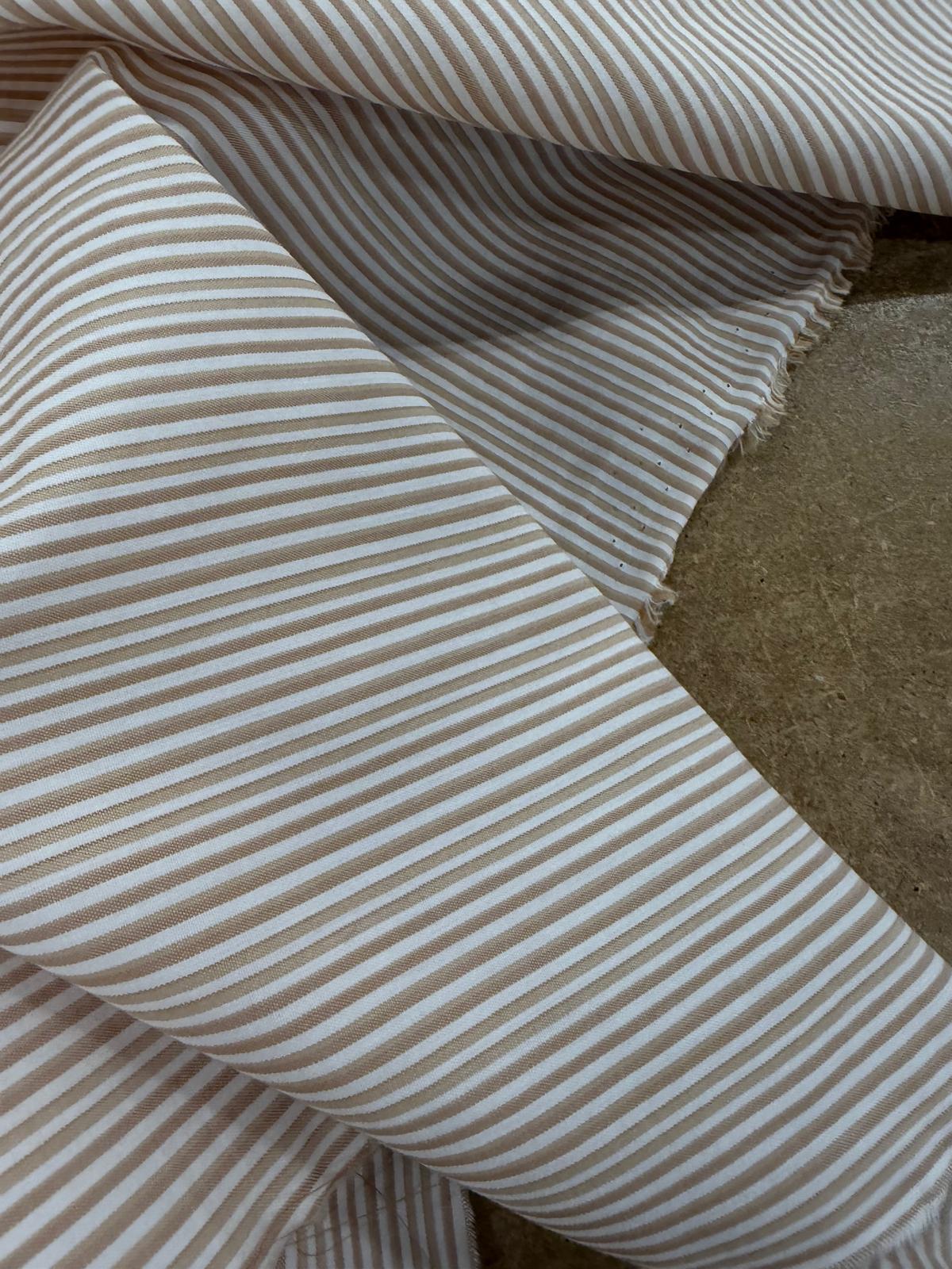 DRACO 048 mustard stripe colorwoven cotton