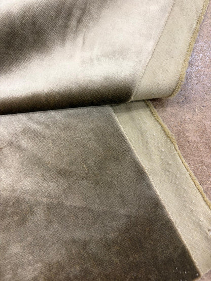 DRACO 049 olive green cotton velvet