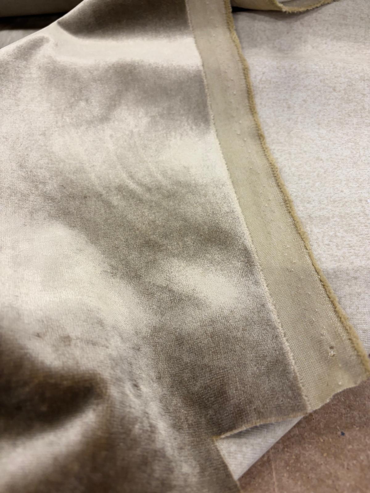 DRACO 049 olive green cotton velvet