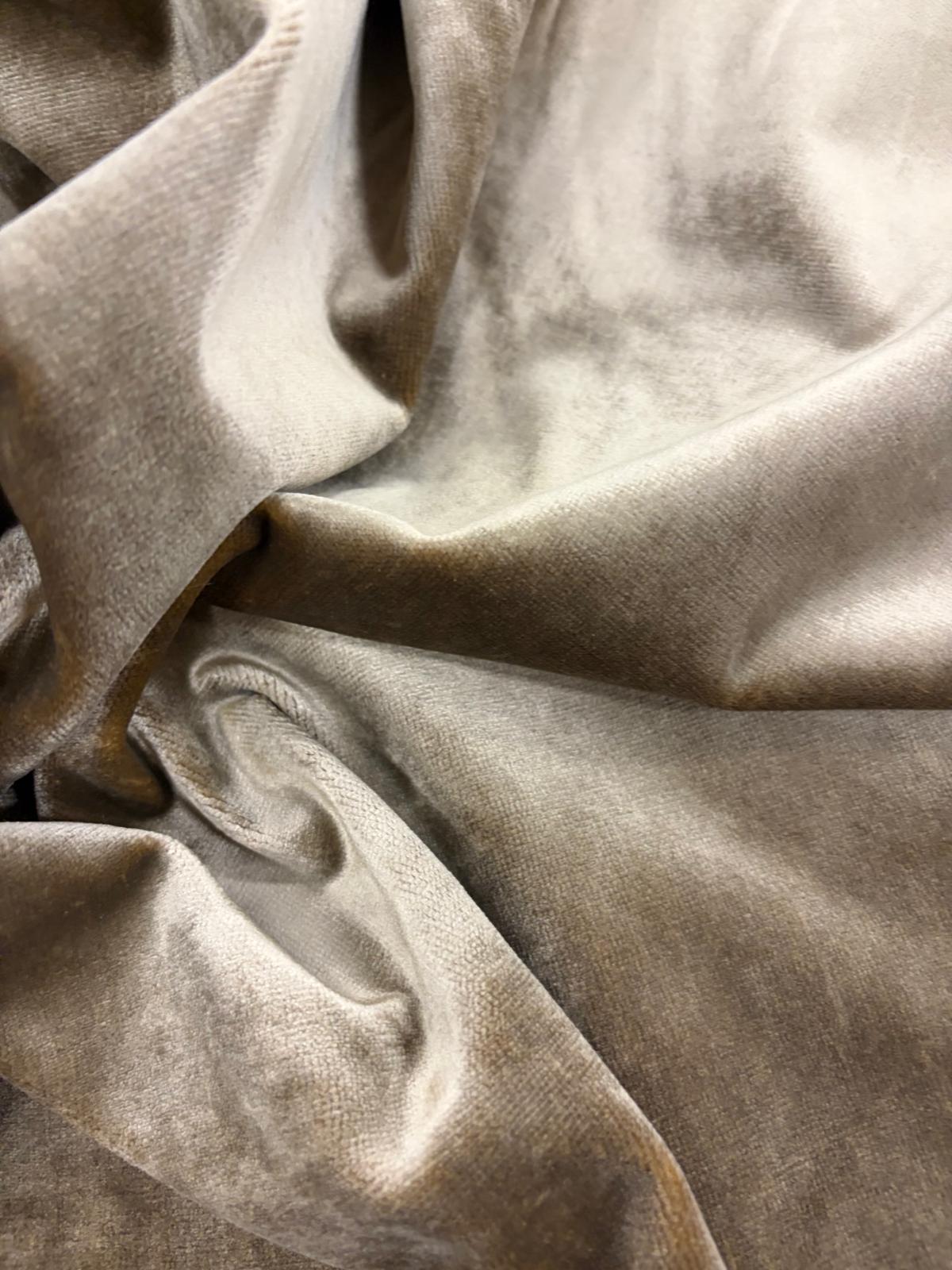 DRACO 049 olive green cotton velvet