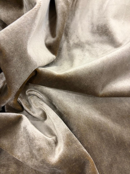 DRACO 049 olive green cotton velvet