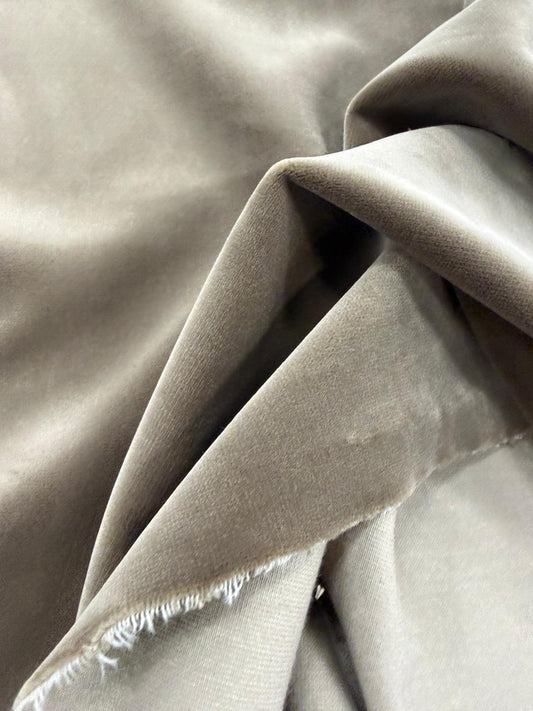 DRACO 051 taupe color cotton velvet