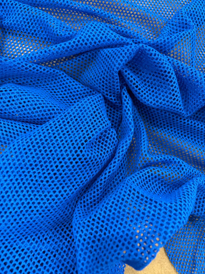 DRACO 052 open-knit cotton net blue