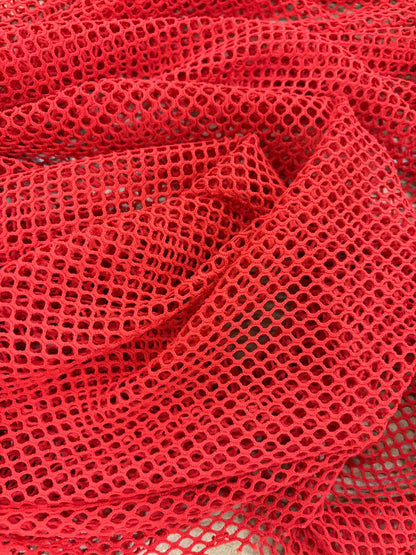 DRACO 053 open-knit polyamide net red