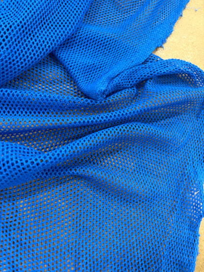 DRACO 052 open-knit cotton net blue