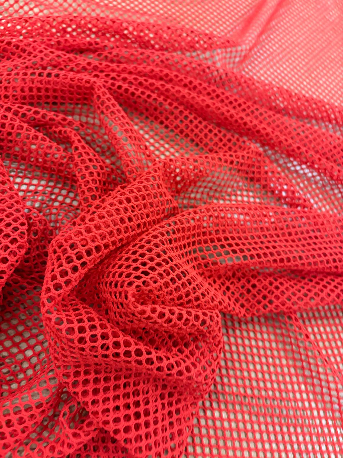 DRACO 053 open-knit polyamide net red