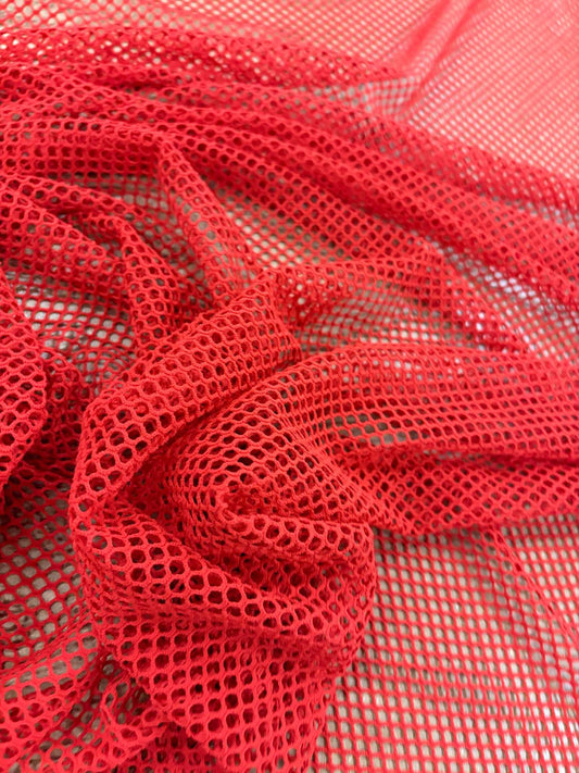 DRACO 053 open-knit polyamide net red