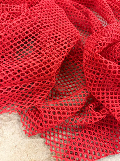DRACO 053 open-knit polyamide net red