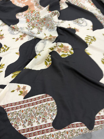 DRACO 059 dobule border patchwork printed crepe
