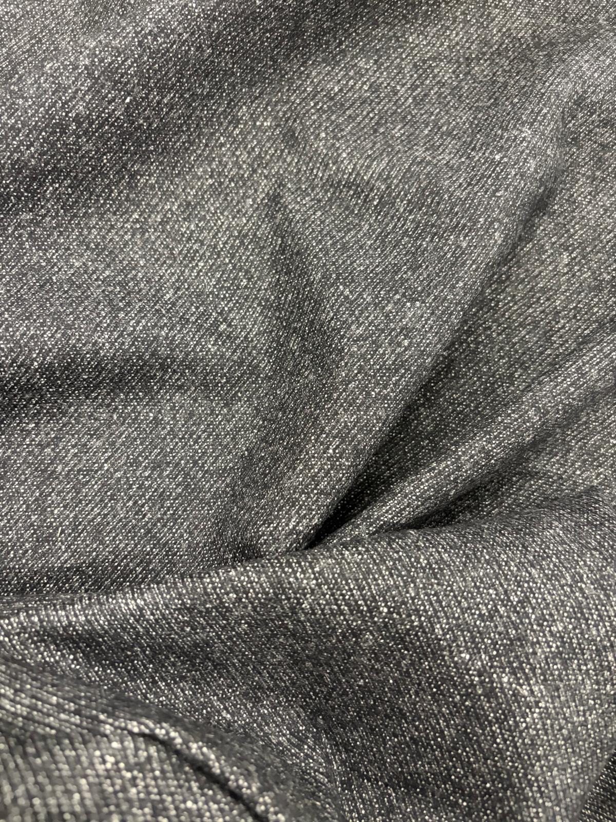 DRACO 062 black salt and pepper cotton twill