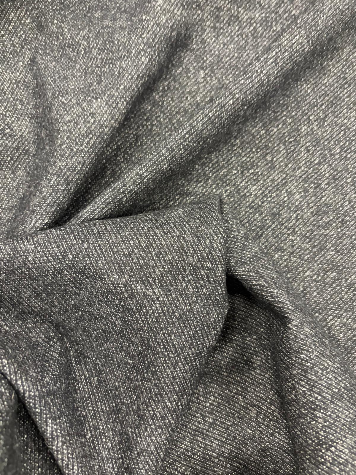 DRACO 062 black salt and pepper cotton twill