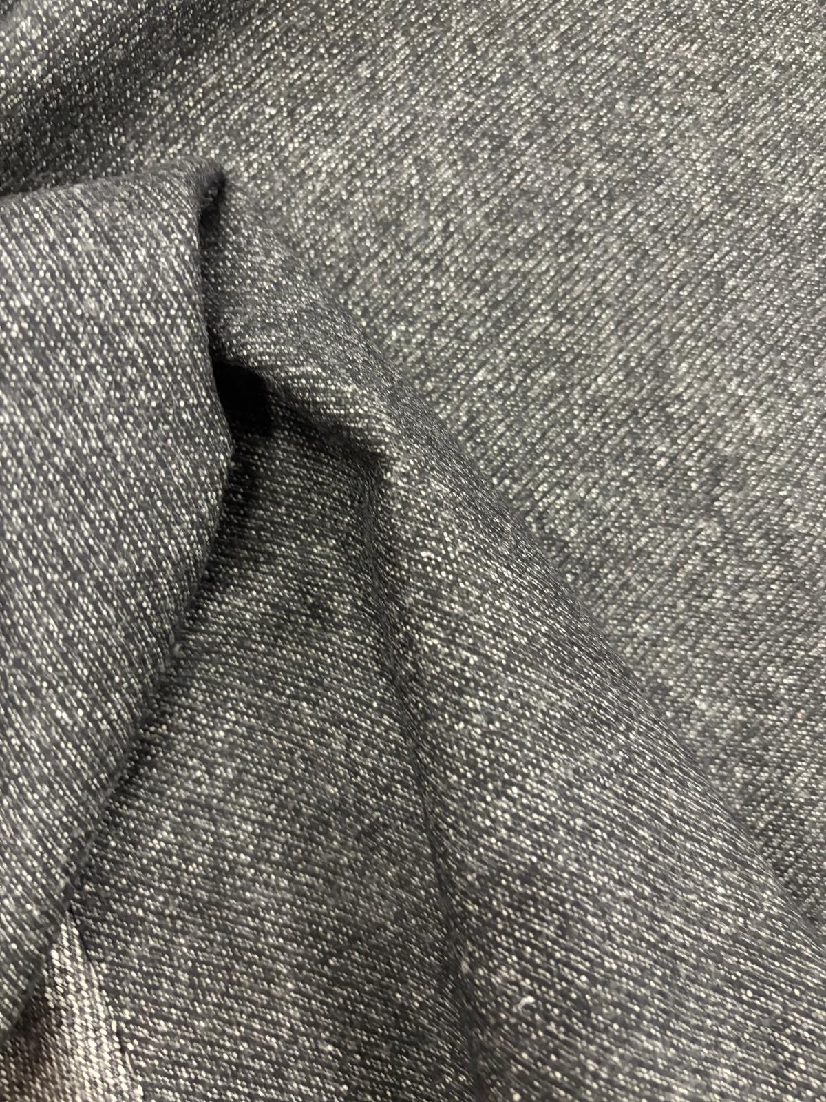 DRACO 062 black salt and pepper cotton twill