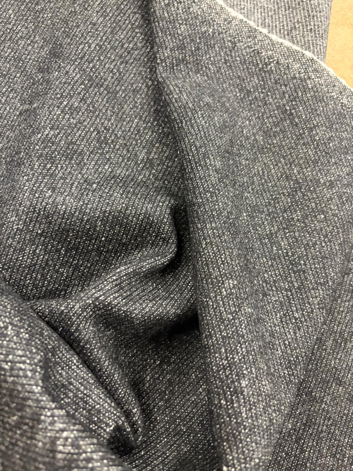 DRACO 062 black salt and pepper cotton twill