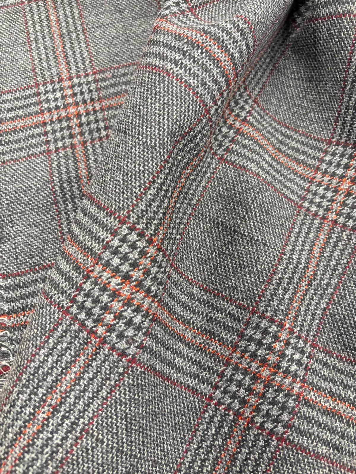 DRACO 063 houndstooth shetland wool tweed