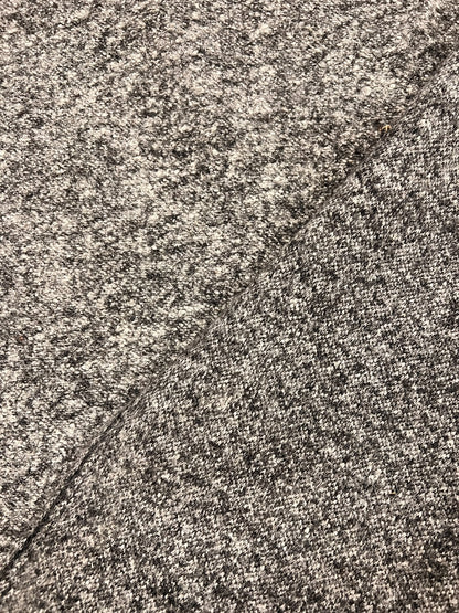 URI 001  heavy wool jersey grey tonal rich boucle