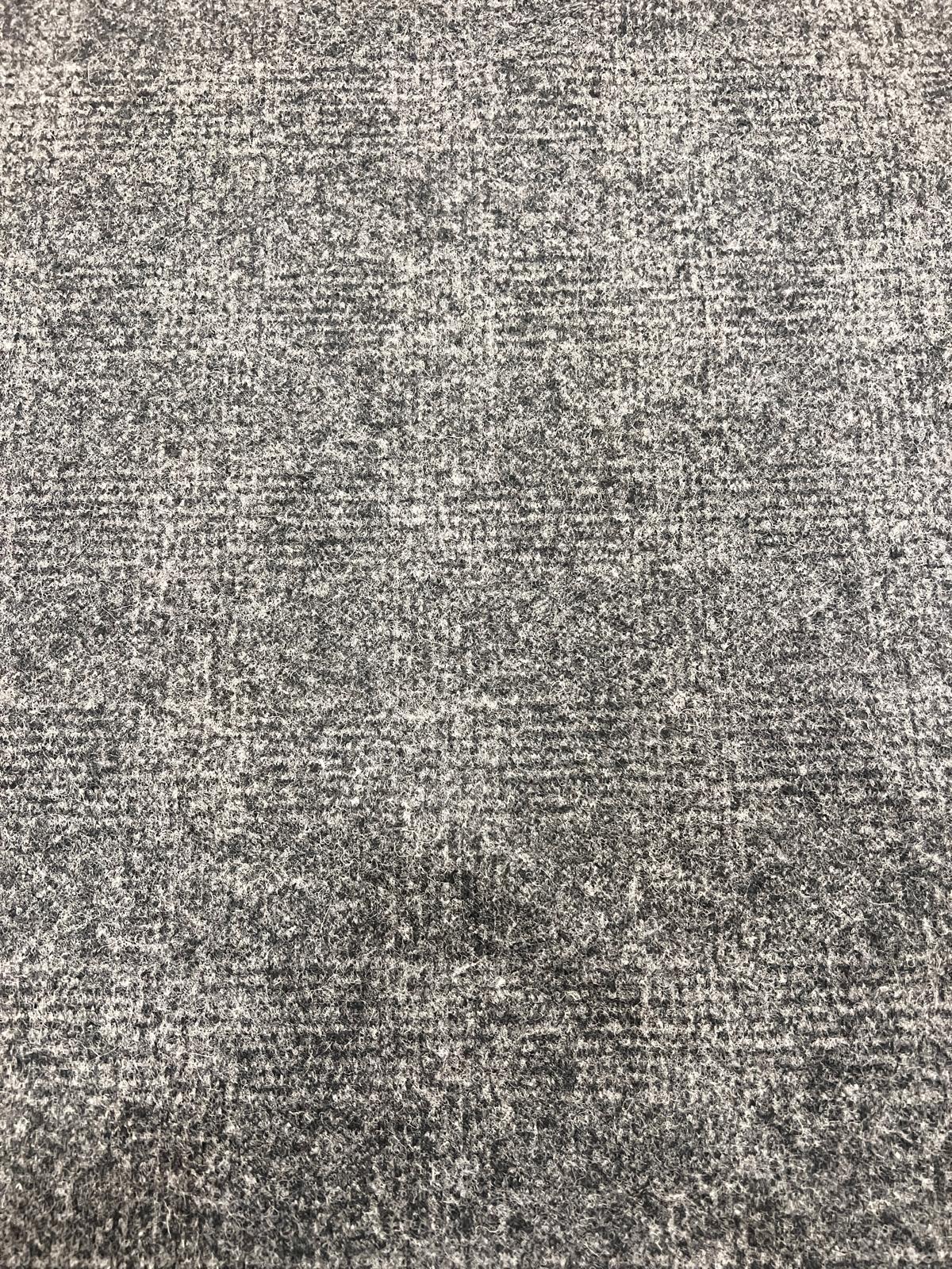 URI 002 heavy jersey grey tonal checkered wool
