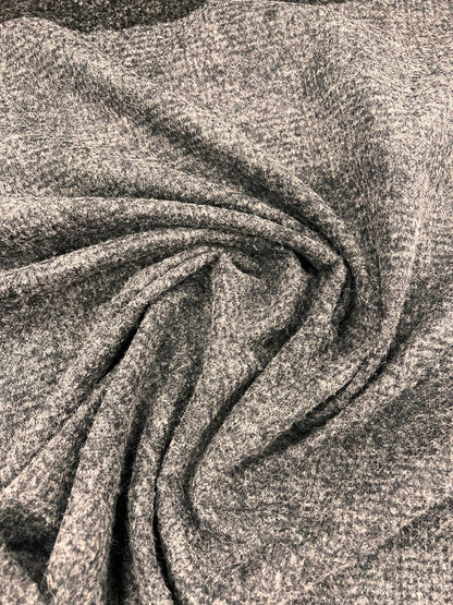 URI 002 heavy jersey grey tonal checkered wool
