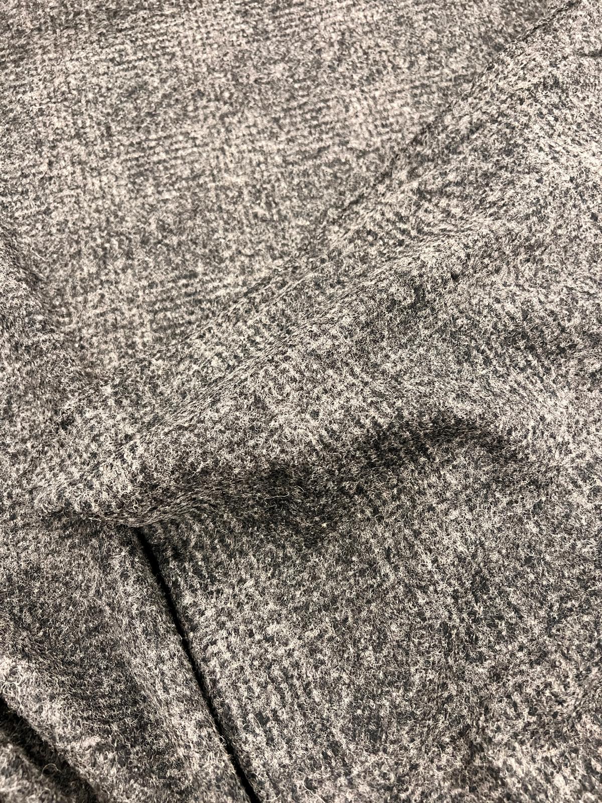 URI 002 heavy jersey grey tonal checkered wool
