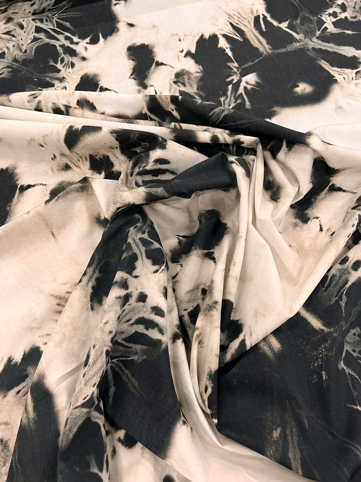 URI 006 AOP tie-dye cotton poplin
