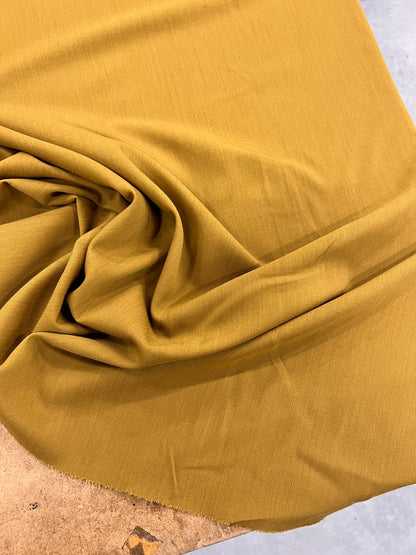 URI 010 mustard wool blended drape