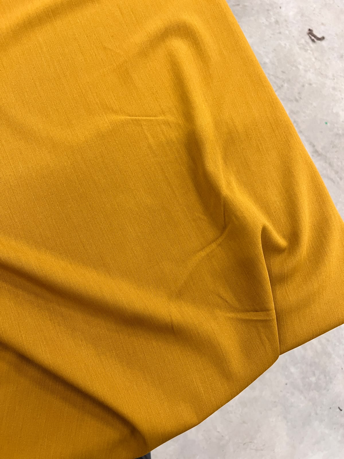 URI 010 mustard wool blended drape