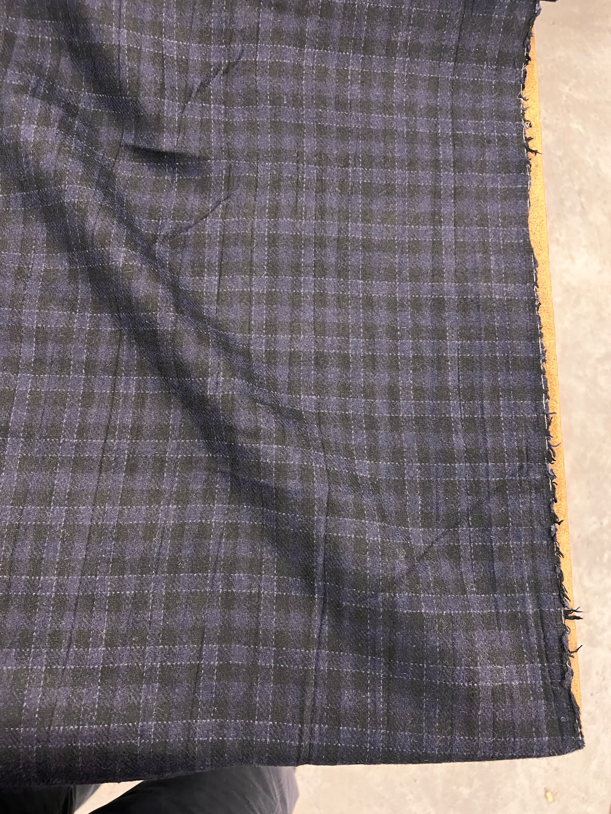 URI 011 premium heavyweight wool blended jersey checkered