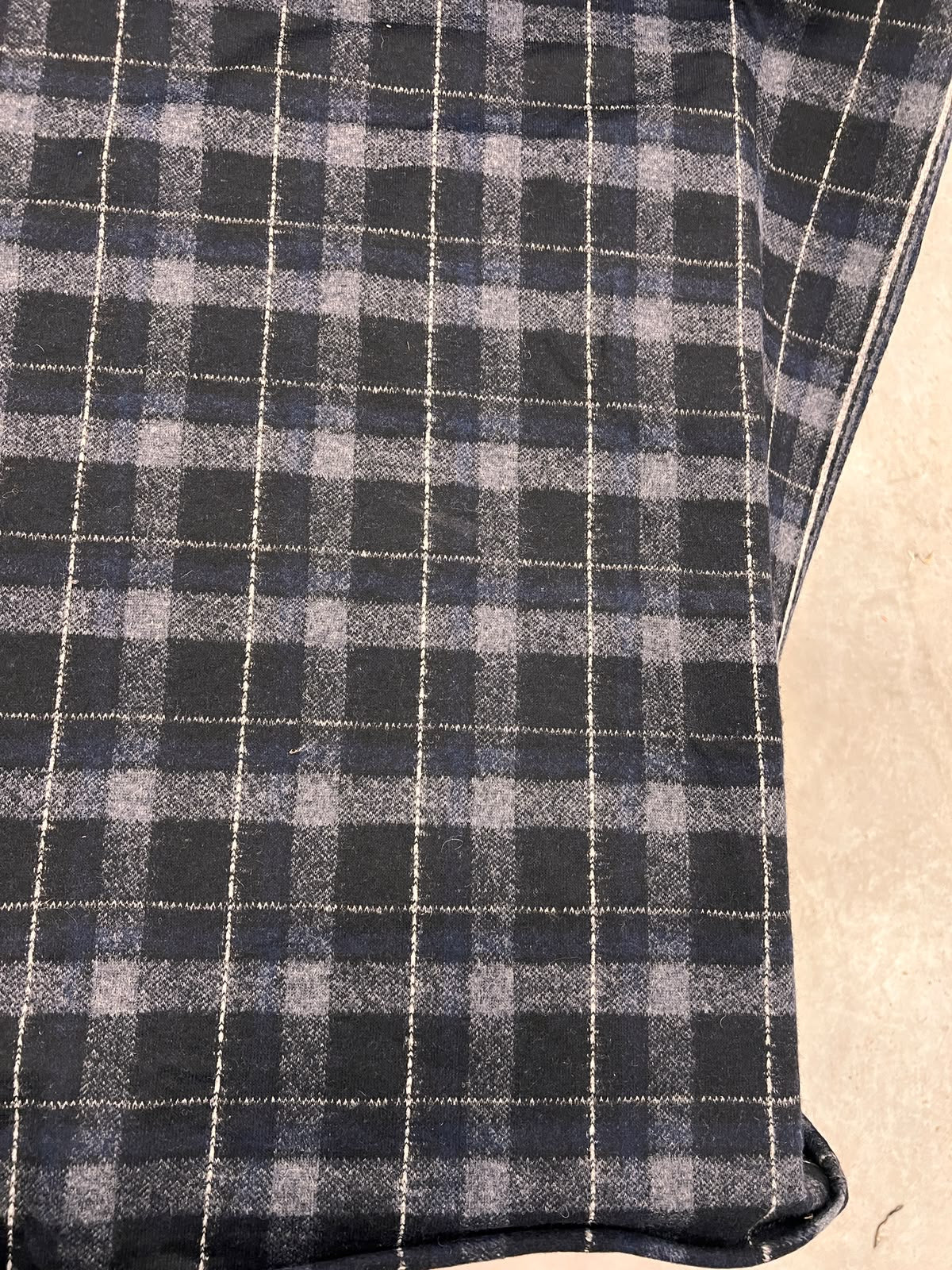 URI 012 heavyweight wool jersey tartan