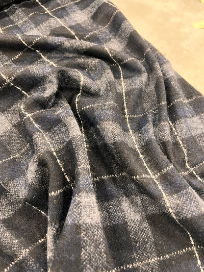 URI 012 heavyweight wool jersey tartan
